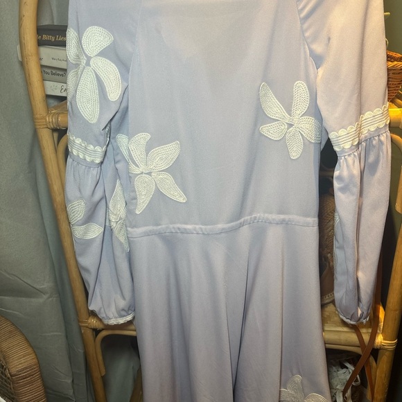 Tory Burch Sadie Floral Appliqué Dress - Picture 7 of 7